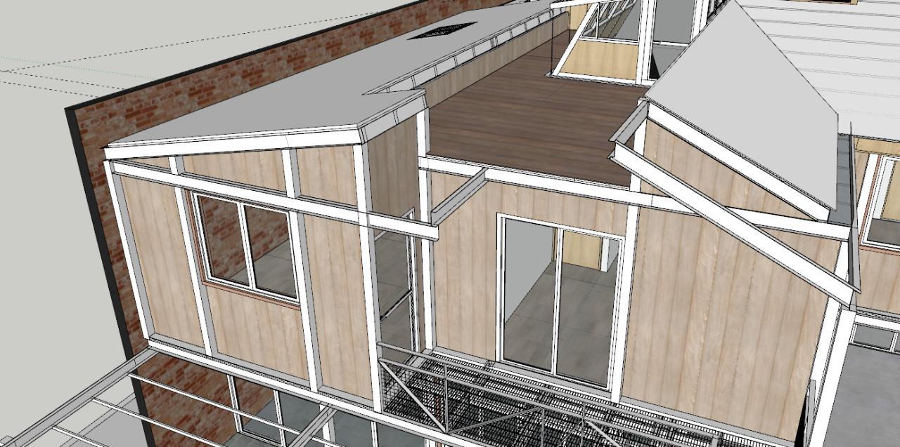 Modelo de vivienda para proyecto de cálculo estructural
